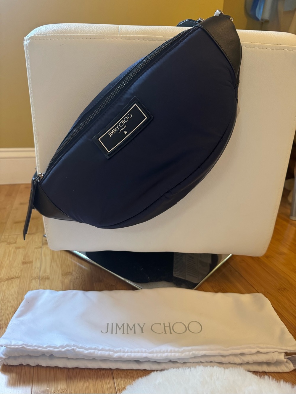 Jimmy Choo Navy and Black Men's Belt Bag